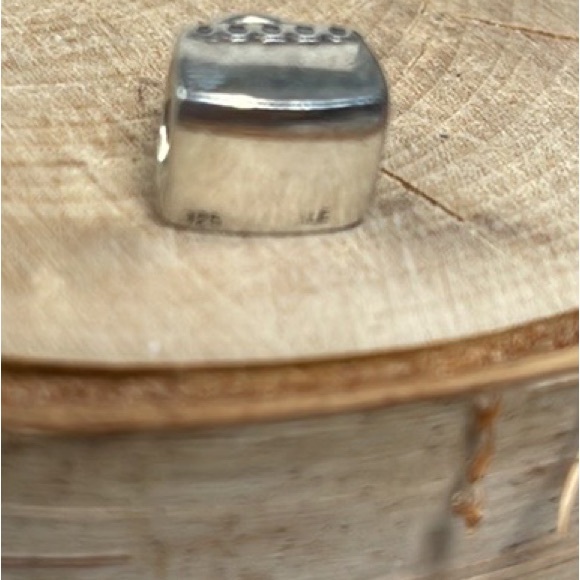 Pandora charm purse pocketbook vintage bag silver purple - Picture 6 of 7